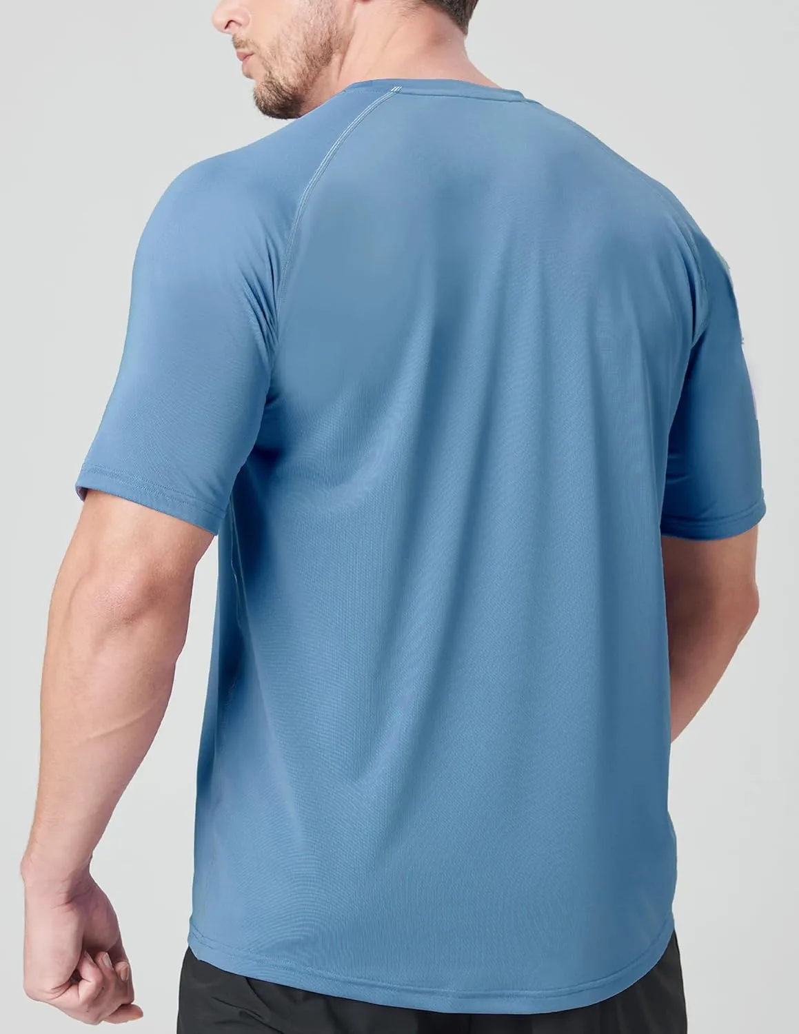 5 Pack Mens Active Quick Dry Crew Neck T Shirts | Athletic Running Gym Workout Short Sleeve Tee Tops Bulk
