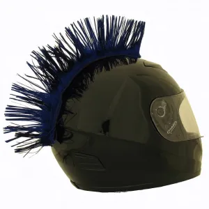 Blue Motorcycle Helmet Mohawk