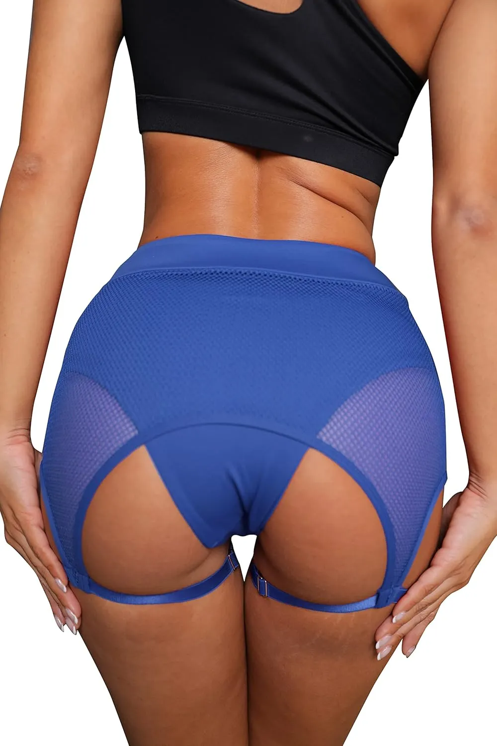 BZB Womens Booty Shorts Trendy High Waisted Yoga Hot Pants Festival Garter Clubwear Pole Dance Shorts