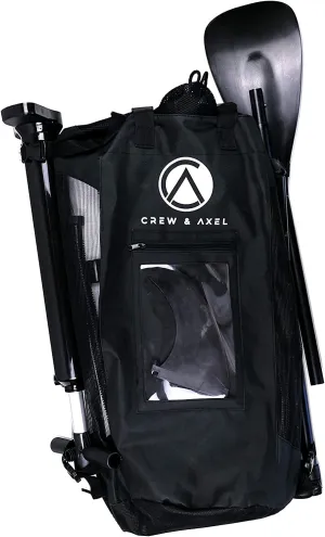 Crew & Axel Stand Up Paddle Board Bag to Carry SUP, Paddle, Pump, Fins (for Models CX106 CX107 CX108) with Mesh Black