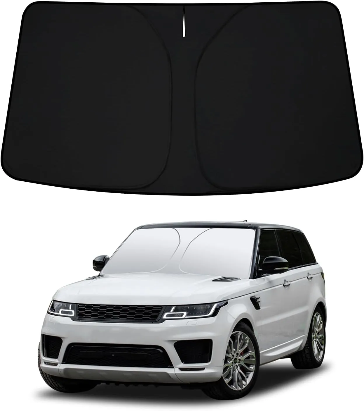 D-Lumina Winshield Sun Shade for 2014-2022 Range Rover Sport, Foldable Front Sun Shield Protector Blocks UV Rays, Window Sunshade Sun Visor Interior Accessories