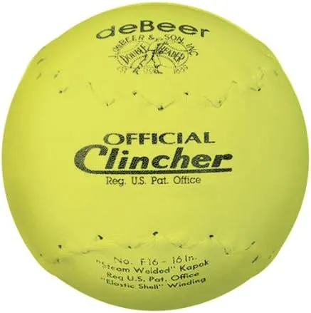 Debeer Official Clincher 16 in. Softball