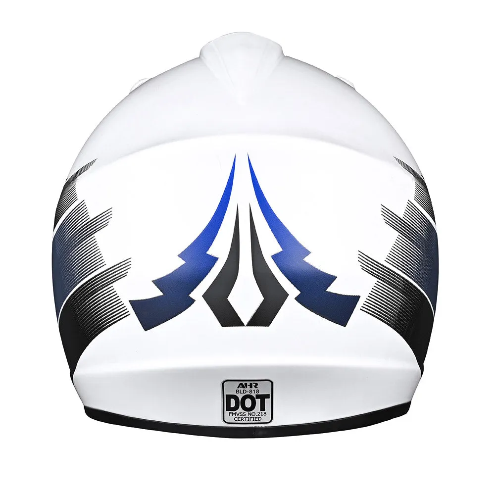 DIY AHR Youth Dirt Bike Helmet H-VEN12 DOT Blue