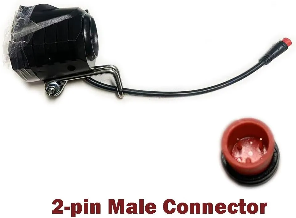 Ebike Headlight 36V-48V Super Bright LED Light for Electric Bike Scooter Mountain Bike Light for Night Riding Waterproof