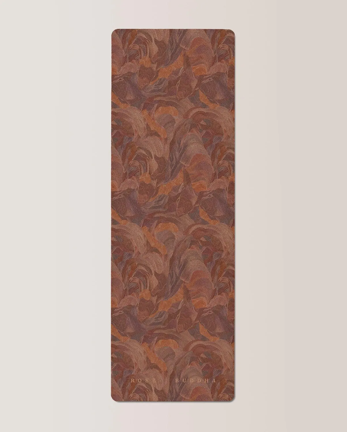 Eco-Friendly Cork Yoga Mat Rose Buddha