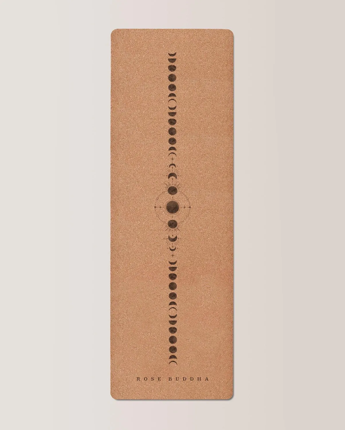 Eco-Friendly Cork Yoga Mat Rose Buddha