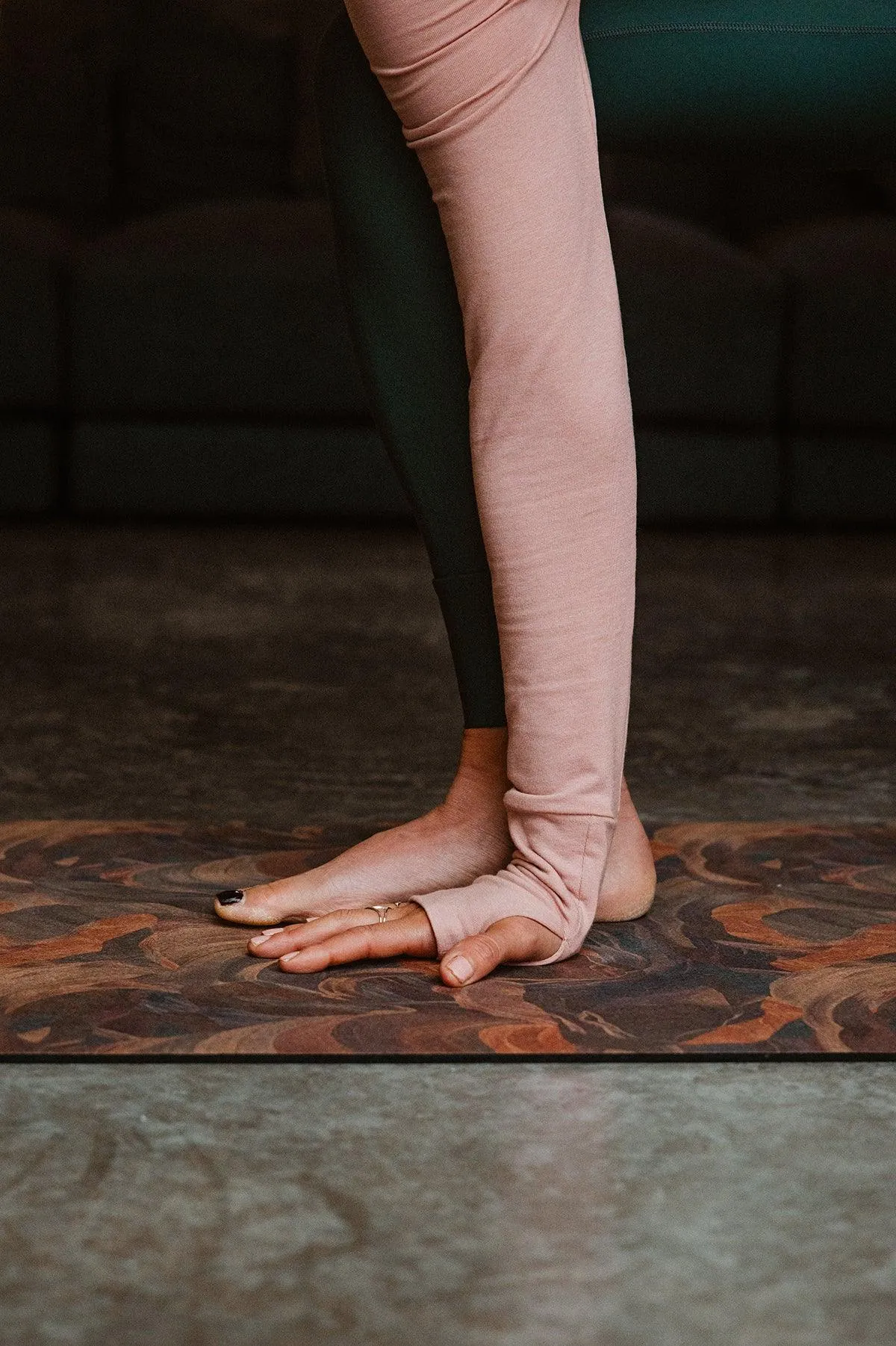 Eco-Friendly Cork Yoga Mat Rose Buddha