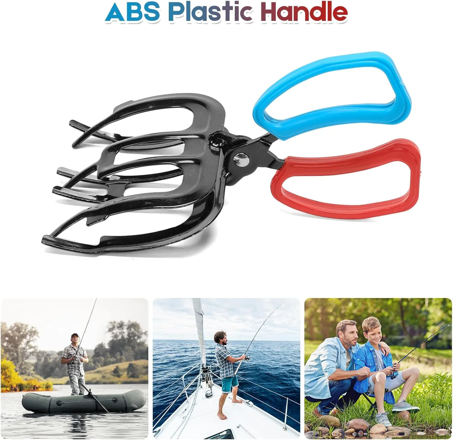 Fish Claw Gripper, Fishing Pliers Gripper, Claw Fish Gripper, Metal Fish Control Clamp Tong Tackle Tool, Multi-Functional Lightweight Non-Slip Fish Claw Gripper for Catch Fish Fishing Accessories