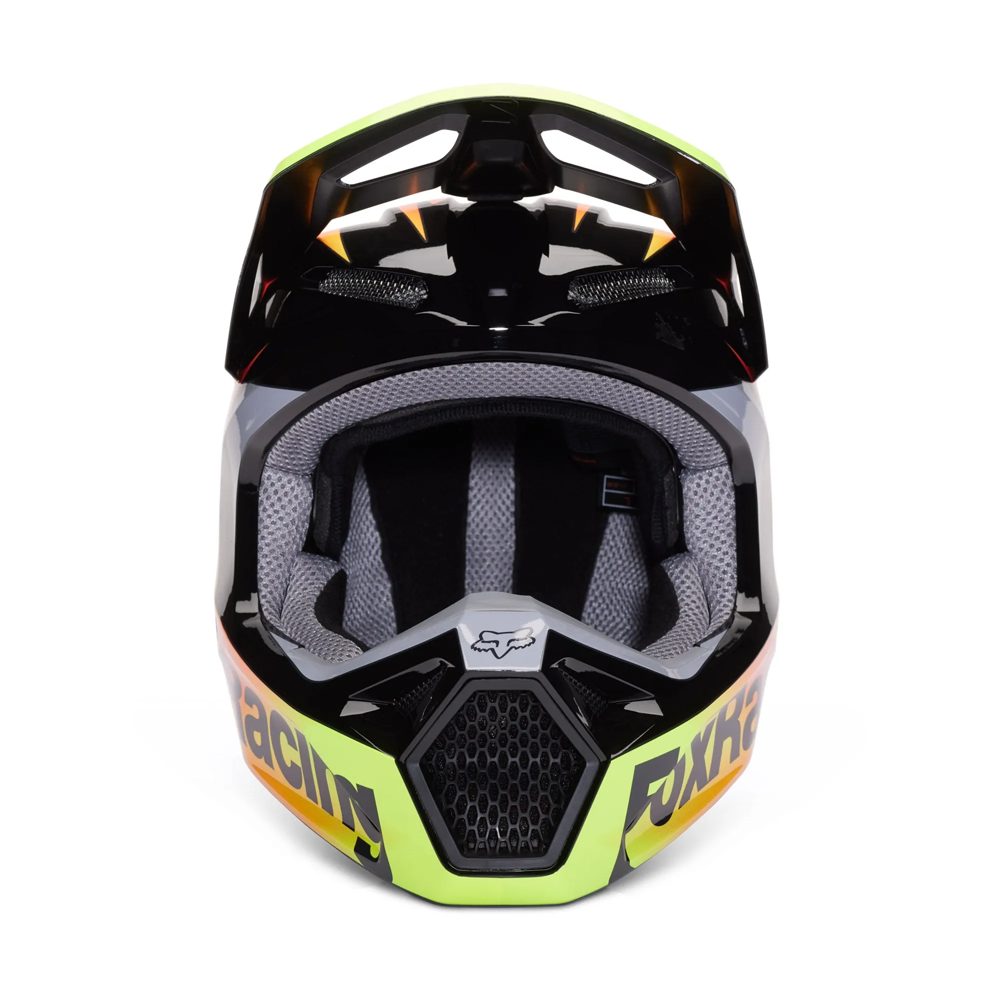 Fox Racing  V1 Statk Helmet Lightweight Optimum Airflow Steel D-Ring FMVSS 218 Multi Color