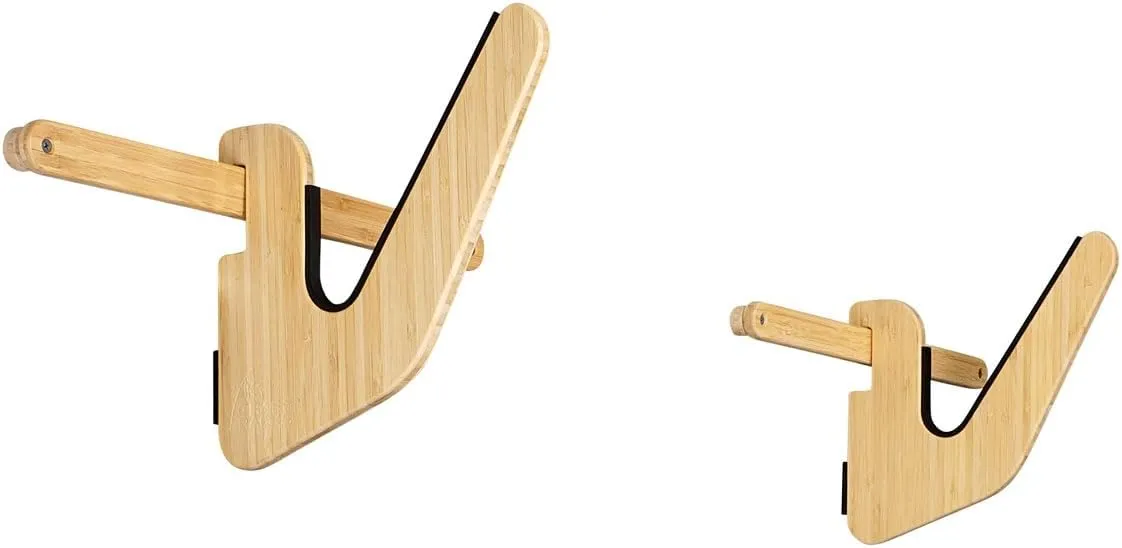 Grassracks Bamboo Surfboard Rack for 1 Board - Snowboard Mount or Surf Wall Rack Kaua'i Show-Off (1 Board, Bamboo)