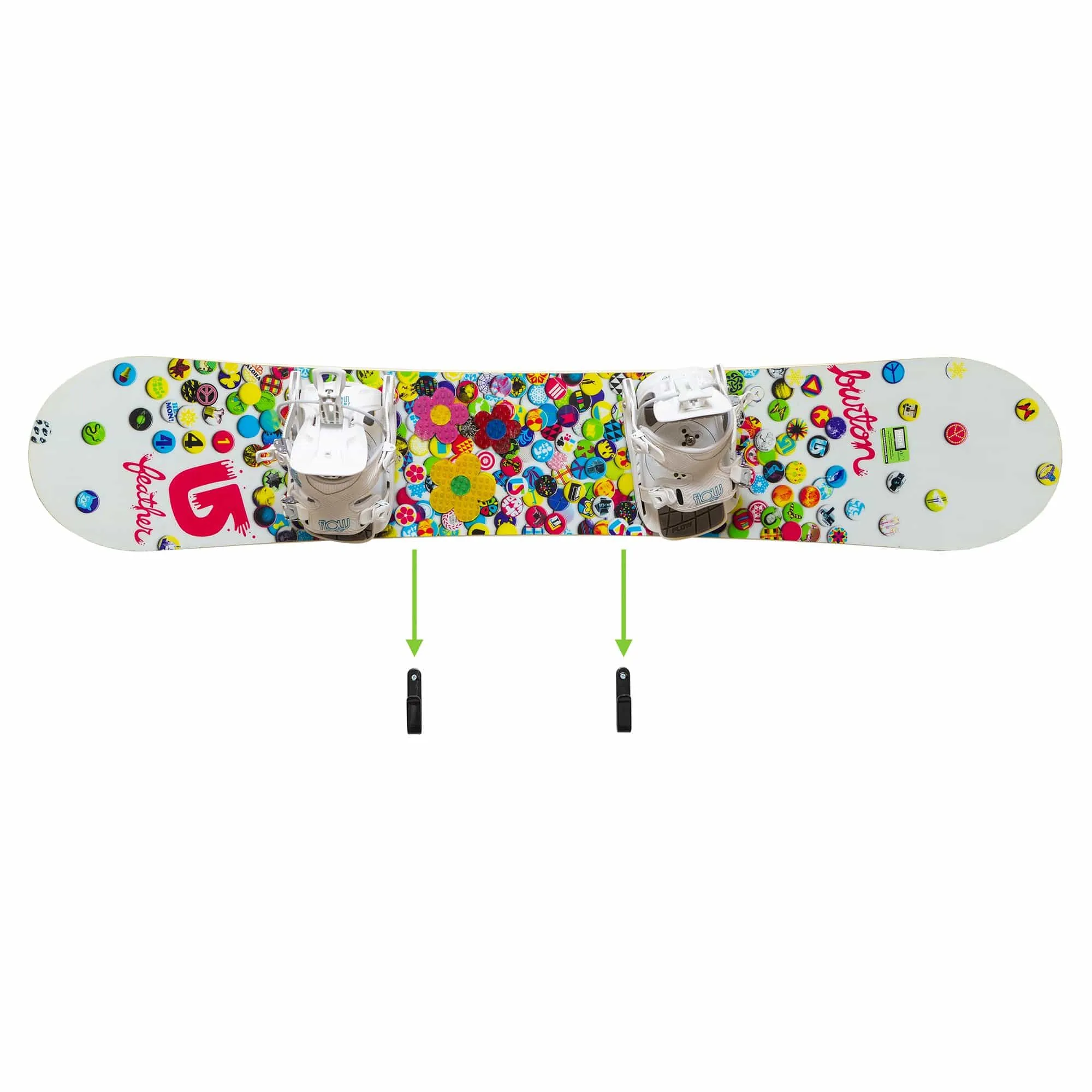HIDEit HBoard | Horizontal Snowboard Mount Clips