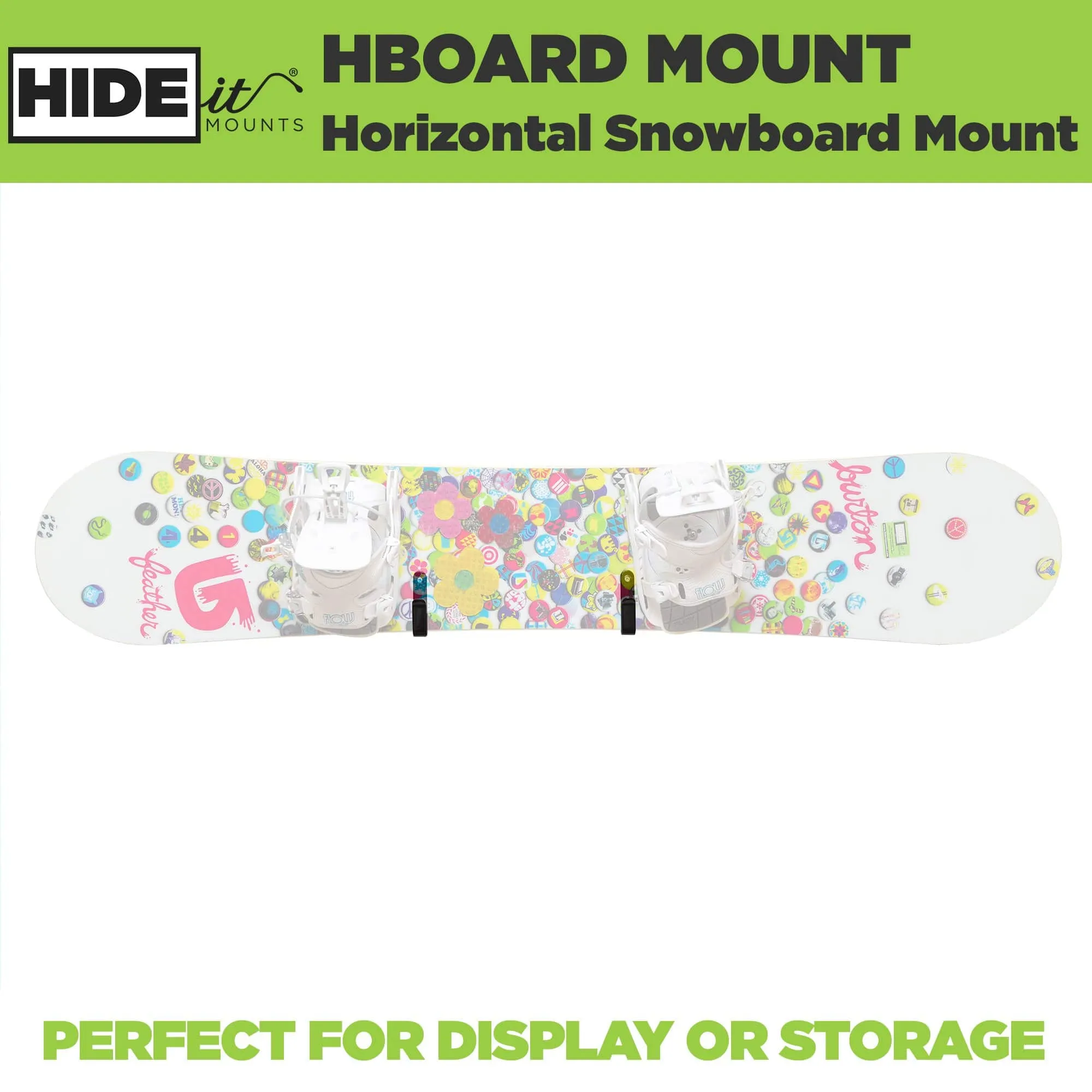 HIDEit HBoard | Horizontal Snowboard Mount Clips