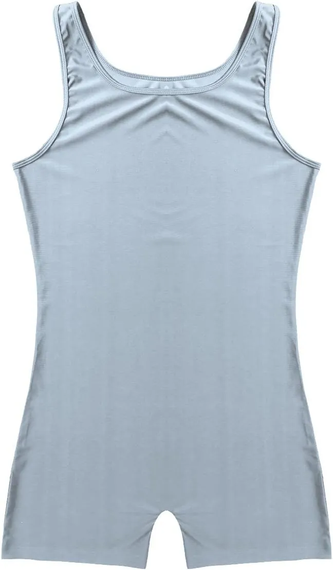 iiniim Men's Sleeveless Vest Tank Top Stretchy Leotard Gymnastics Bodysuit Wrestling Singlet Uniform Jumpsuit