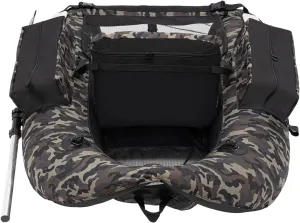 Inflatable Float Tube, Fishing Float Tube with Oar, Fins, Repair Tools, Storage Pockets, Adjustable Straps, Fish Ruler, 286.6LBS Load Bearing Capacity Belly Boat