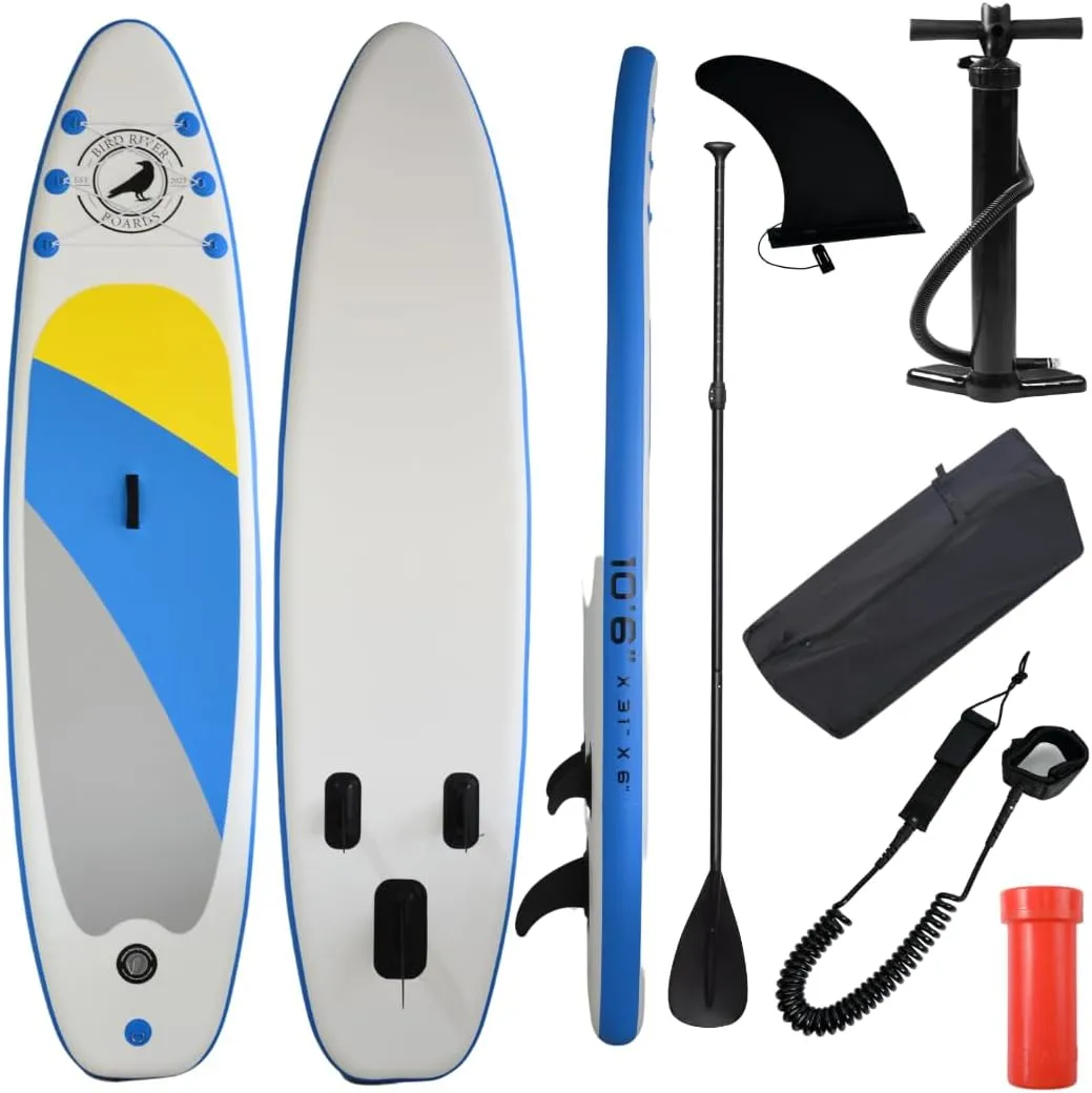 Inflatable Stand Up Paddle Board with SUP Accessories, Anti-Slip EVA Deck, 106 Inflatable Paddle Boards for Adults & Youth of All Skill Levels