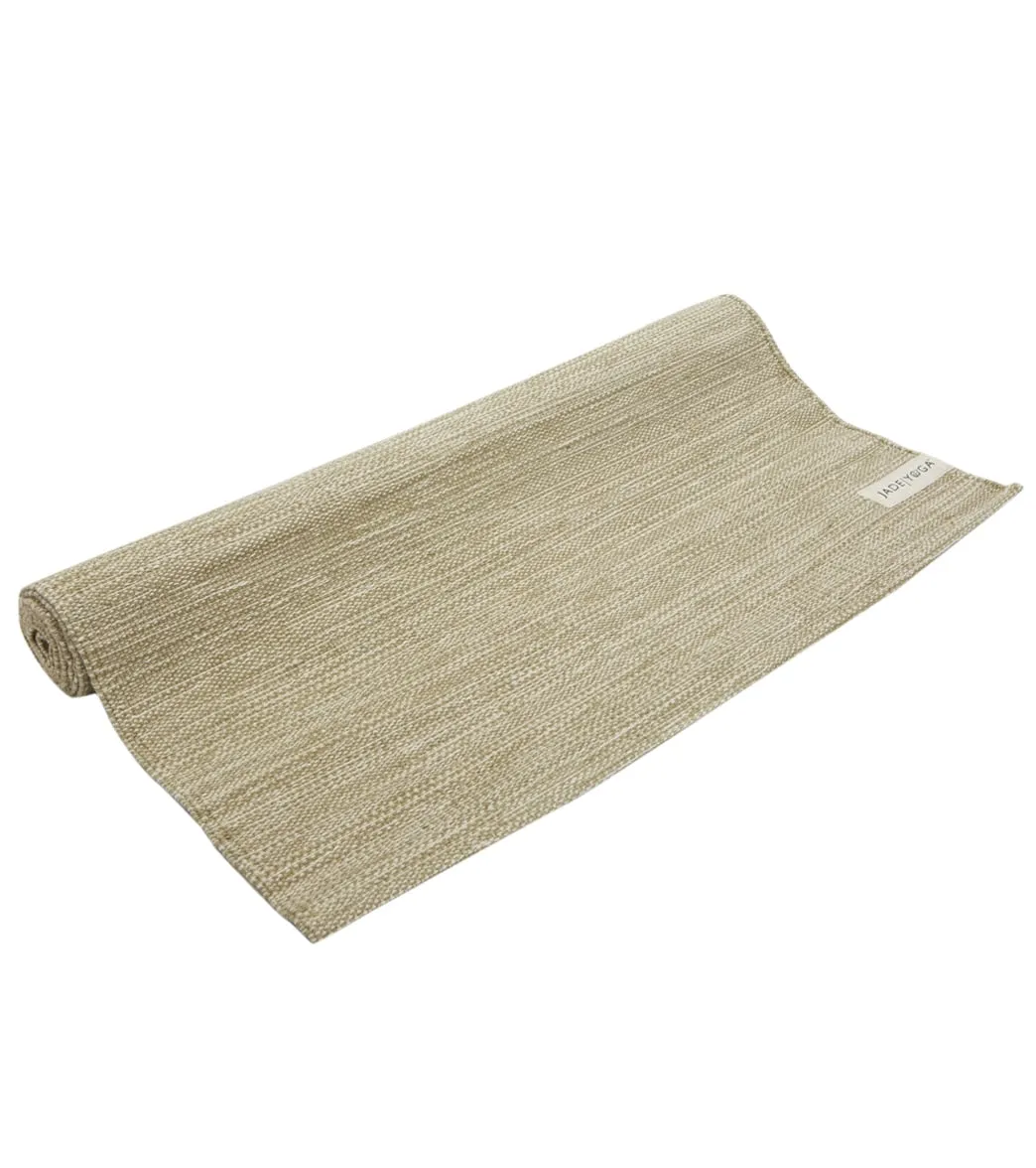 Jade Yoga Organic Cotton Hand Loomed Yoga Mat 72"