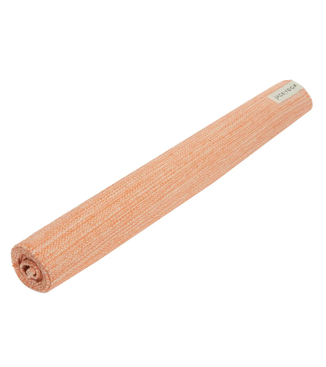Jade Yoga Organic Cotton Hand Loomed Yoga Mat 72"