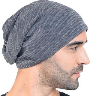 Men Slouch Hollow Beanie Thin Summer Cap Skullcap B018h