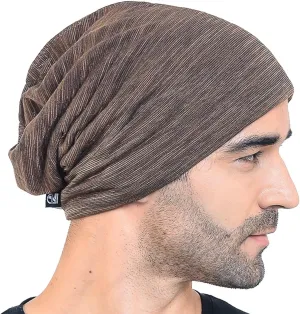 Men Slouch Hollow Beanie Thin Summer Cap Skullcap B018h