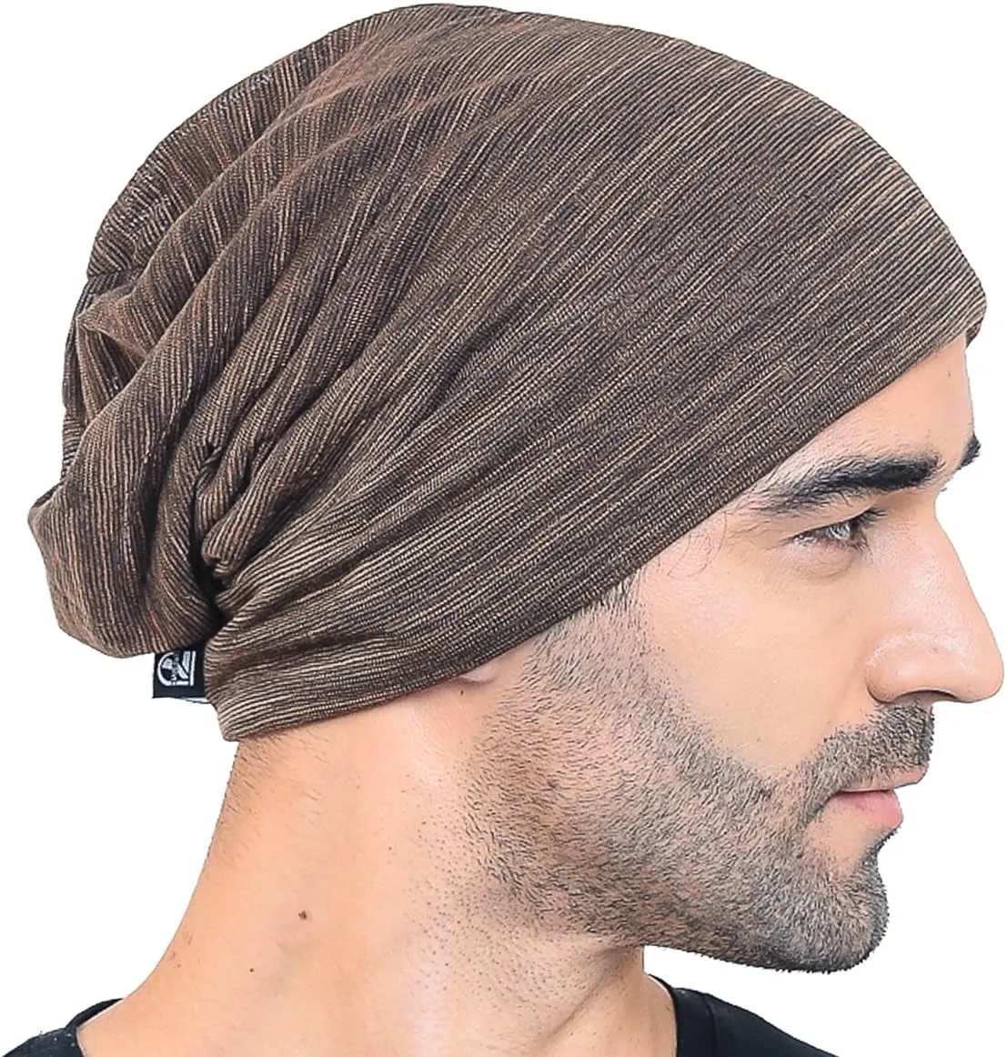 Men Slouch Hollow Beanie Thin Summer Cap Skullcap B018h
