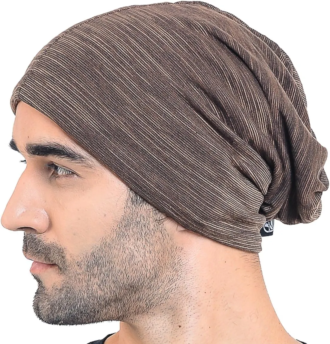 Men Slouch Hollow Beanie Thin Summer Cap Skullcap B018h