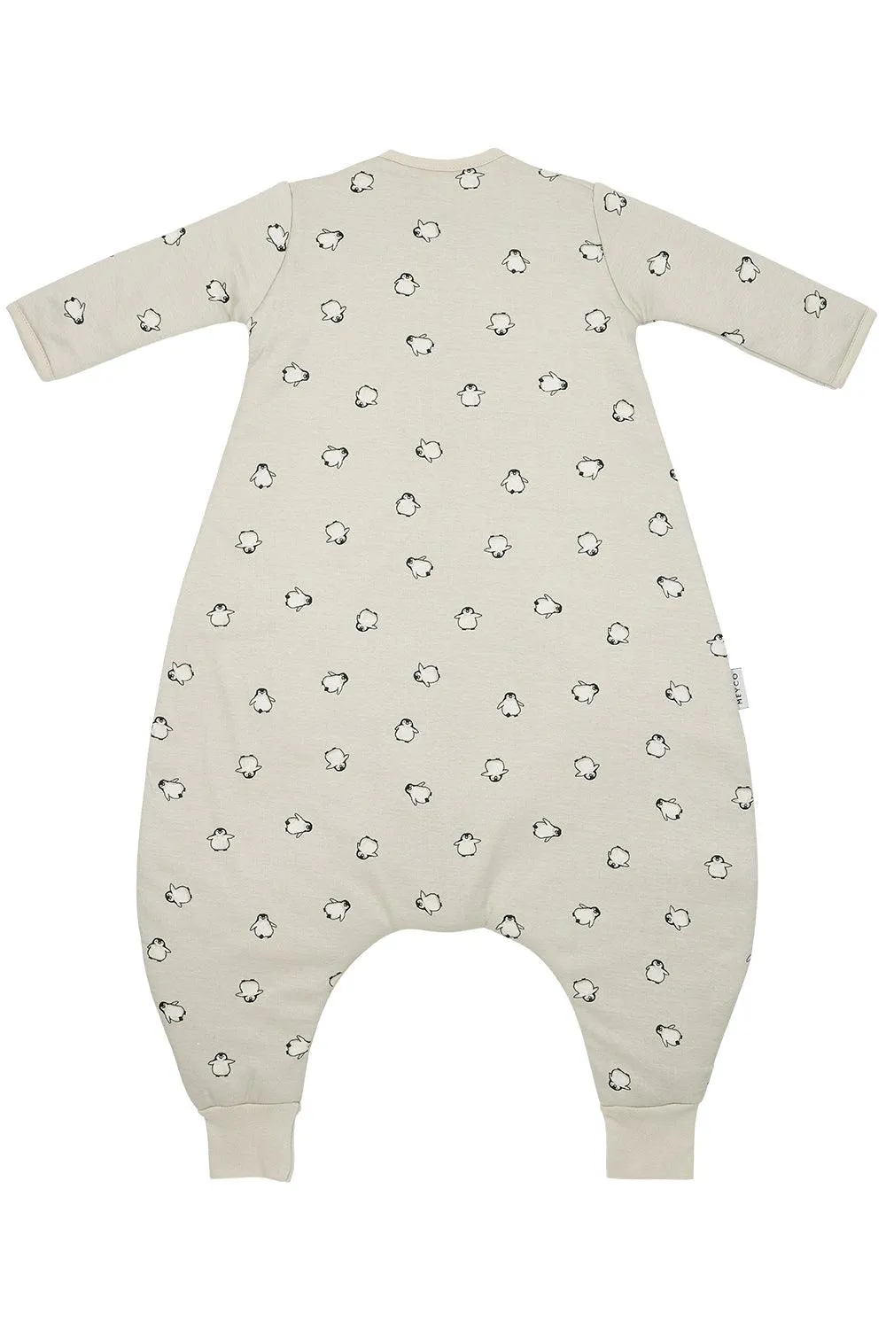 Meyco Baby Winter Sleep Overall Jumper With Sleeves Penguin - Soft Sand - 104cm