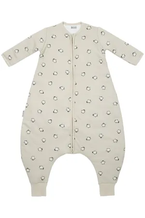 Meyco Baby Winter Sleep Overall Jumper With Sleeves Penguin - Soft Sand - 104cm