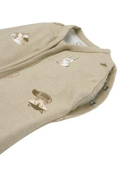 Meyco Cocoon Swaddle Bag Forest Animals - Sand - 70cm