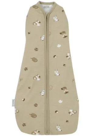 Meyco Cocoon Swaddle Bag Forest Animals - Sand - 70cm