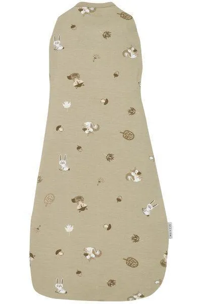 Meyco Cocoon Swaddle Bag Forest Animals - Sand - 70cm