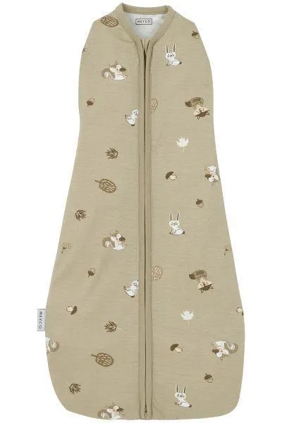 Meyco Cocoon Swaddle Bag Forest Animals - Sand - 70cm