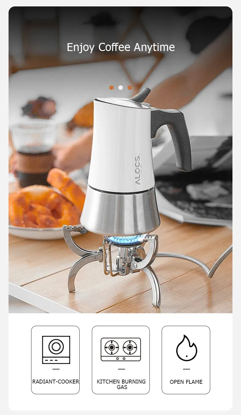 Moka Pot Stove Top Espresso Coffee Maker - 450ml
