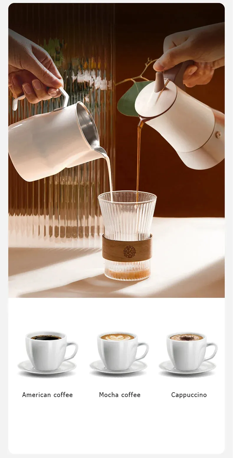 Moka Pot Stove Top Espresso Coffee Maker - 450ml