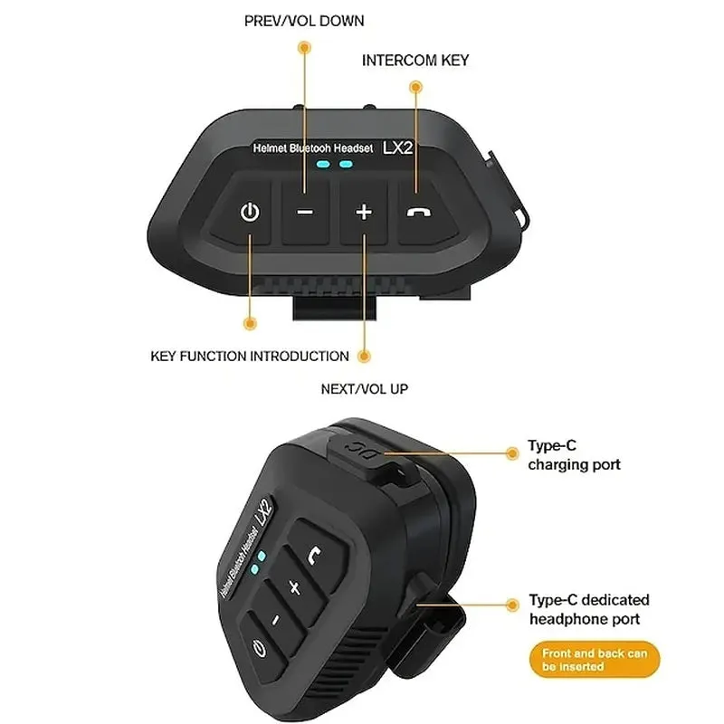 Motorcycle Helmet Wireless Headset