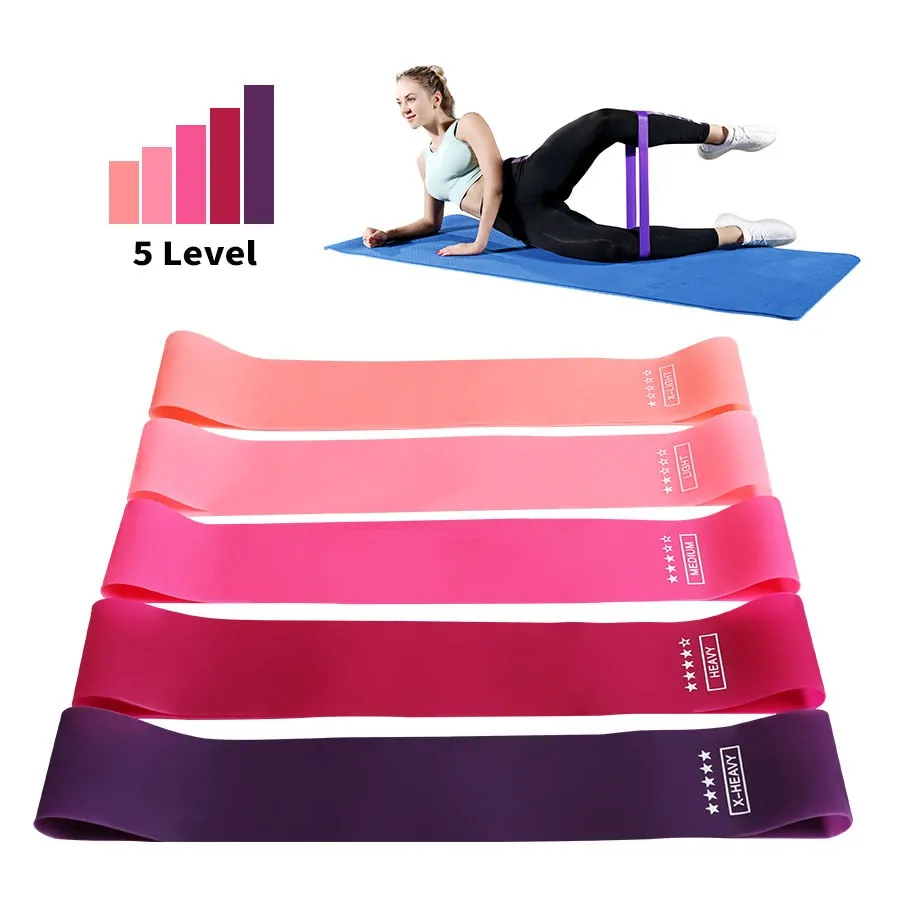 Resistance Bands | For Strength Mobility Training Physical Therapy Pilates And Carry Bag