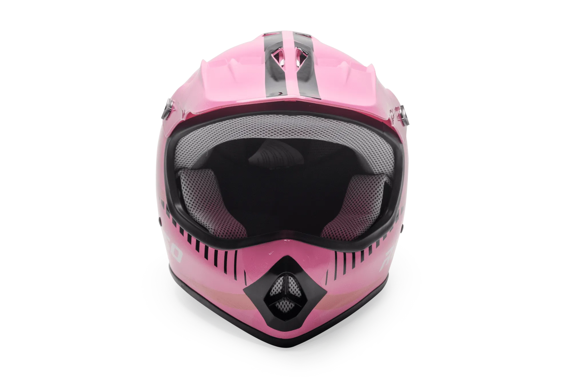 Rosso Motors Off Road Motocross ATV Helmets For Kids in Pink DOT Approved