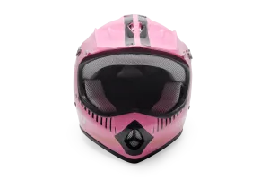 Rosso Motors Off Road Motocross ATV Helmets For Kids in Pink DOT Approved
