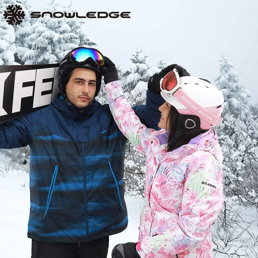 Ski Goggles Over Glasses-Ski Snowboard Snowmobile Goggles for Men Women Adult, Anti Fog 100% UV Protection