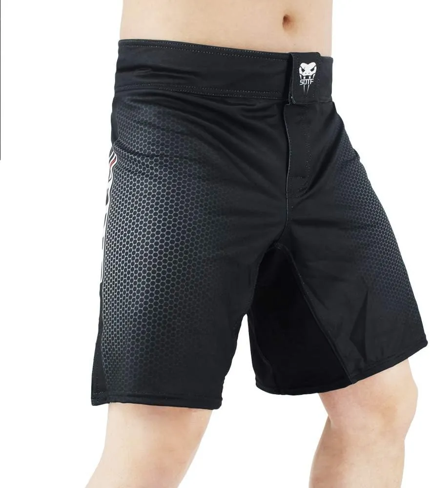 SOTF Boxing Shorts for Men Training Fight Shorts Men MMA BJJ Shorts No Gi