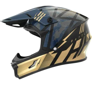 T710X Battle Helmet Blue/Gold