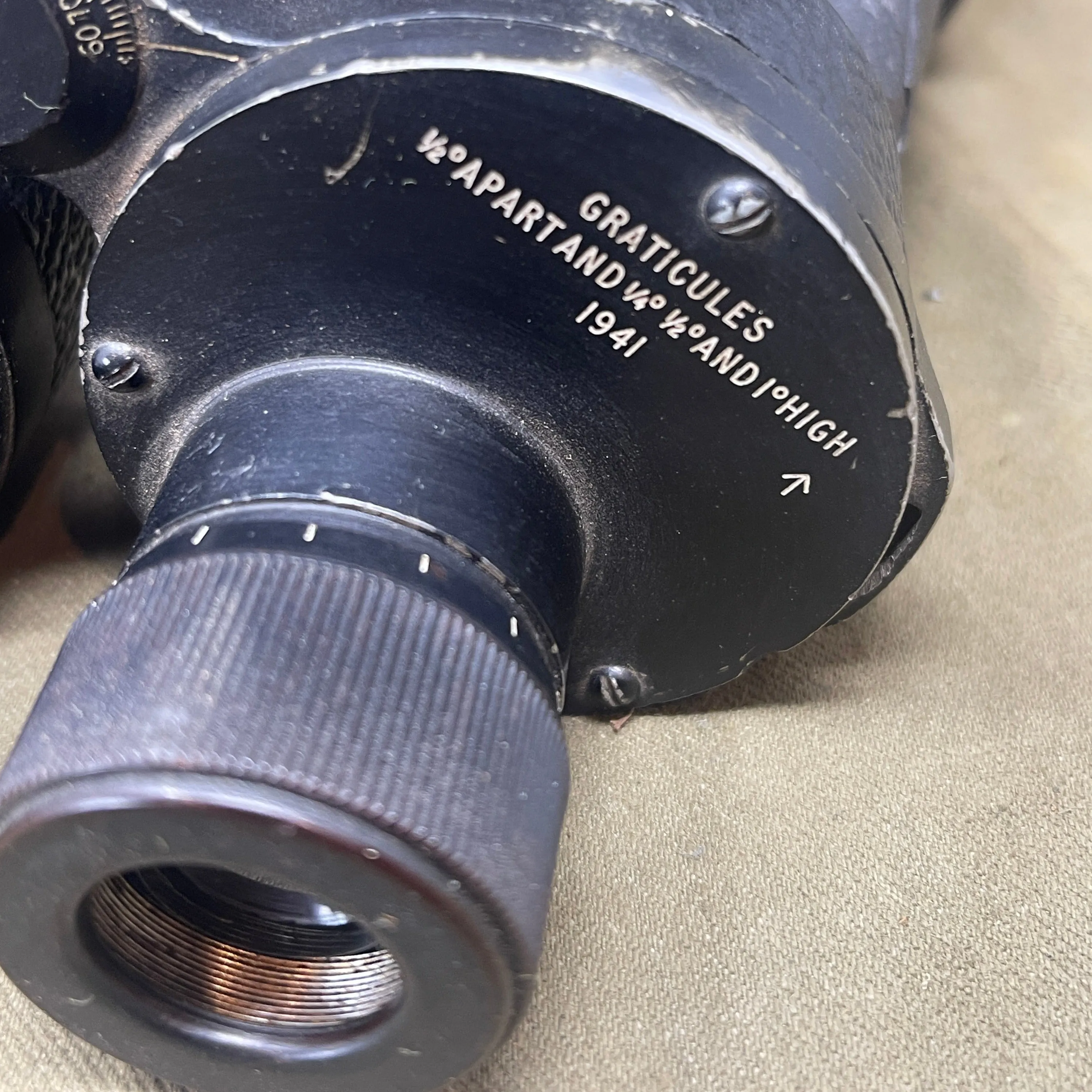 WW2 Pair of British No5 Prismatic Binoculars 1941 Dated
