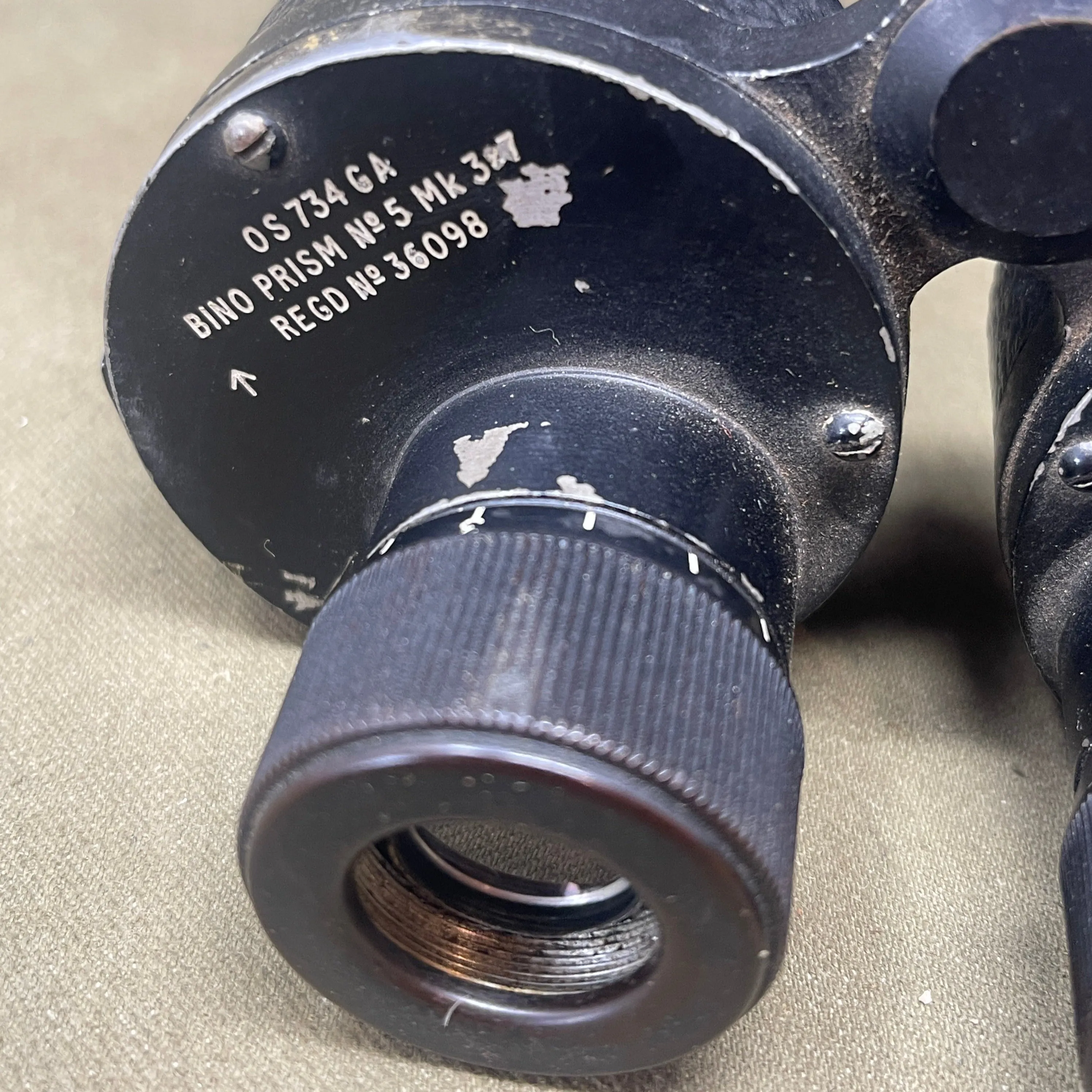 WW2 Pair of British No5 Prismatic Binoculars 1941 Dated