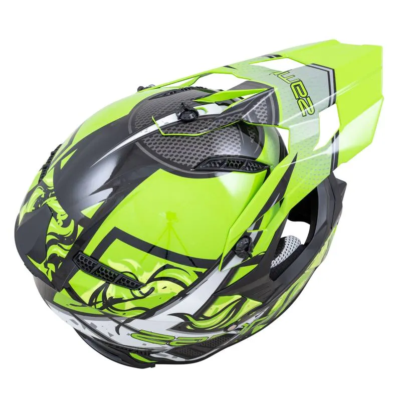 Zamp FX-4 Graphic Motocross Helmet - Green Graphic