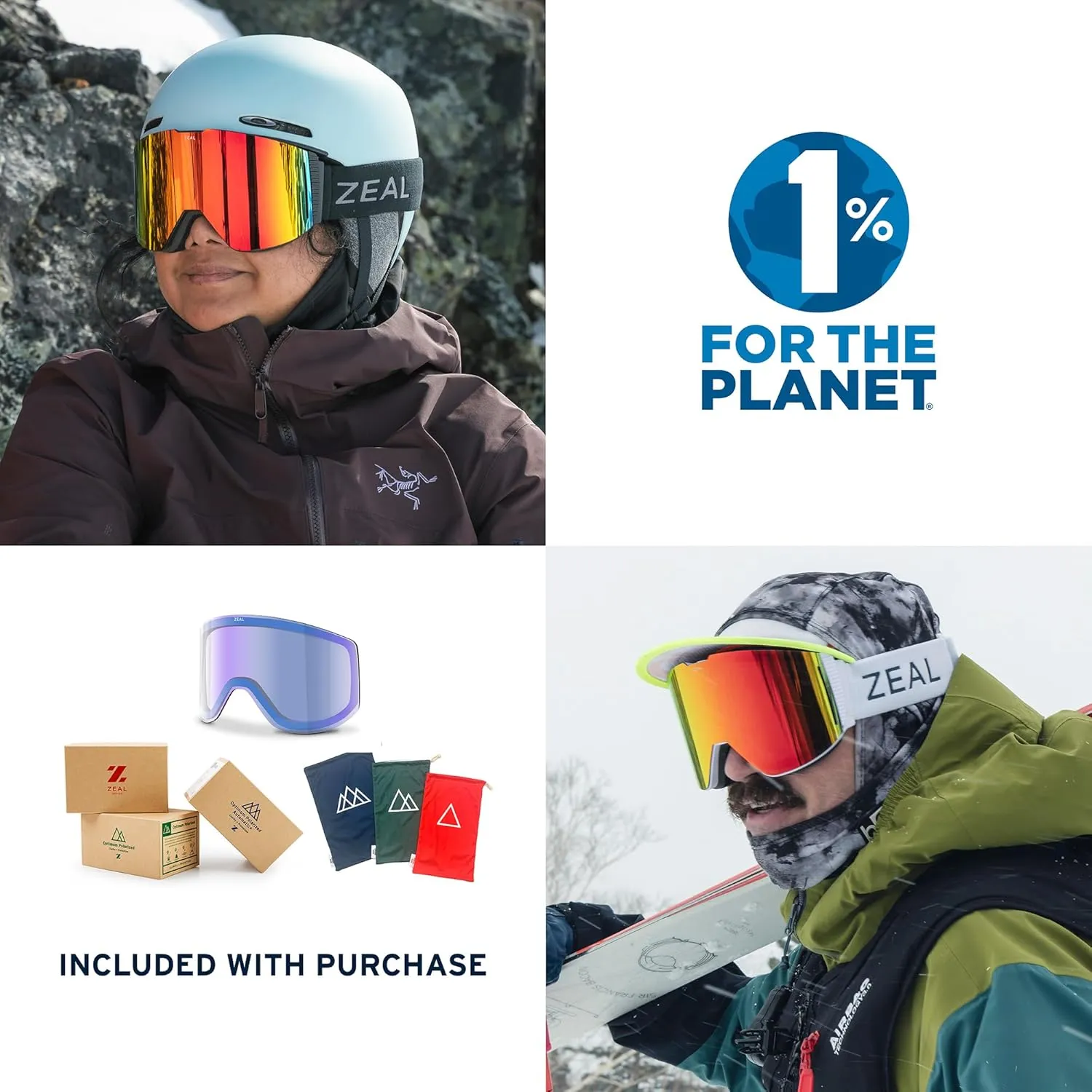 Zeal Optics Lookout Snow Goggles w/Bonus Lens