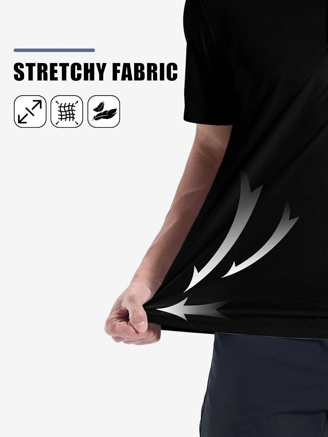 ZITY Mens Polo Shirts Short Sleeve Performance Moisture Wicking Work Golf Shirt